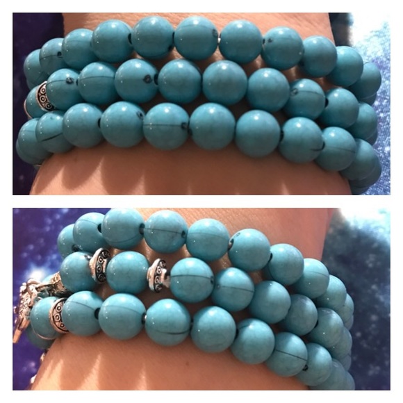 NEW!💙💎🐘ELEPHANT BRACELET!🐘💎💙TURQUOISE COLOR! - Picture 6 of 8